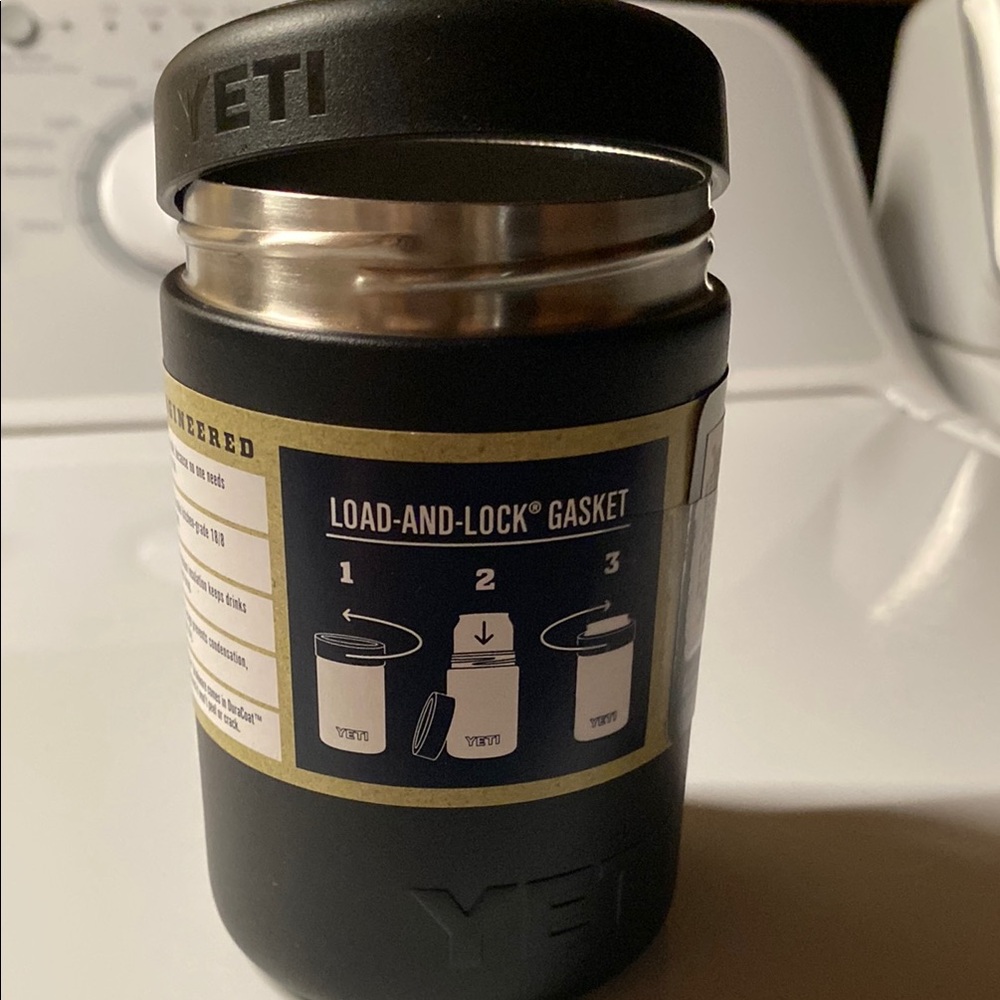Yeti Black Rambler Colster Can Insulator & Mountable Custom Bottle Opener set. - Picture 5 of 12